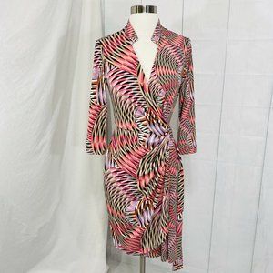 COPY - Maggy London Women’s Sz 6 Dress Wrap Print